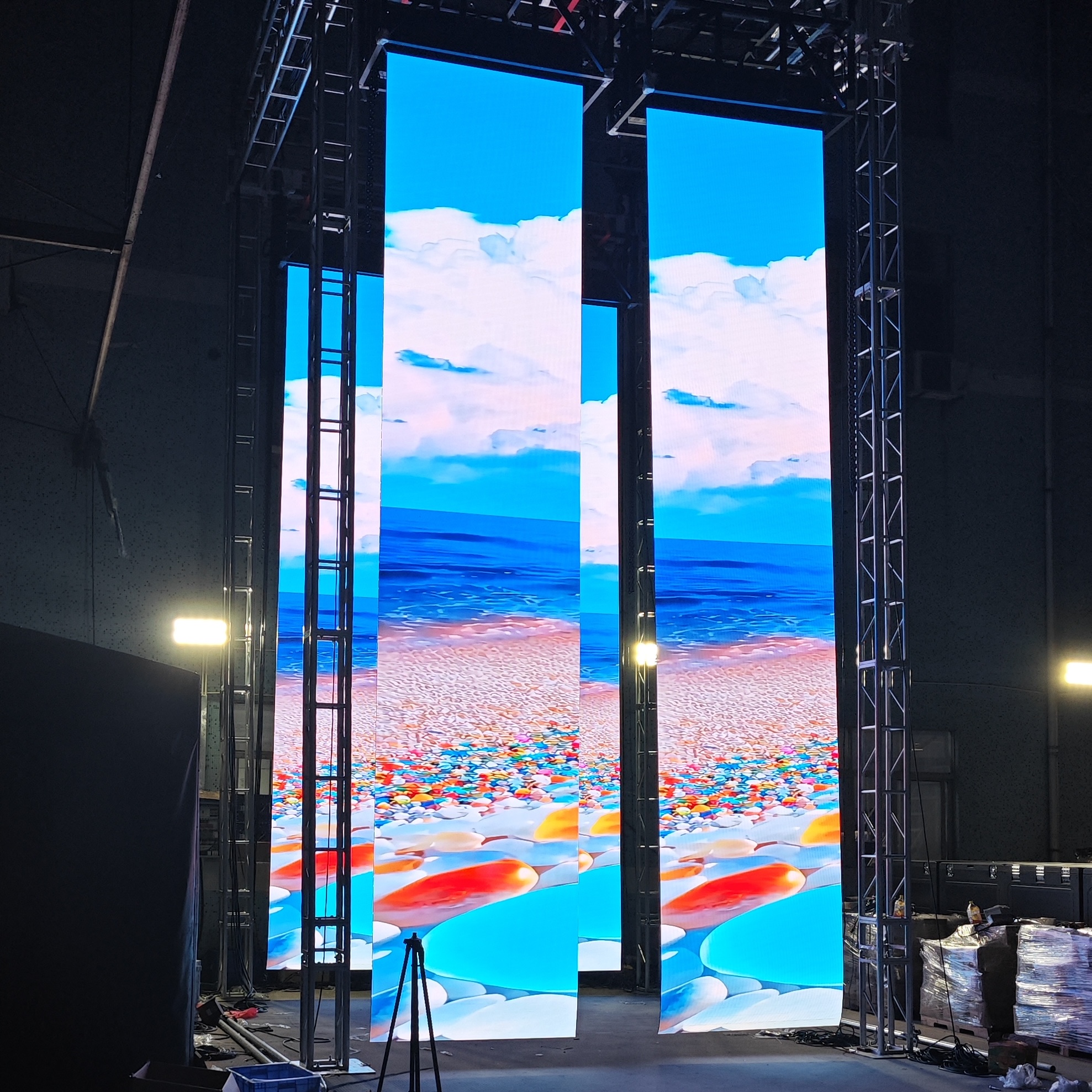 Korea  P3.91 Rolling display Rental