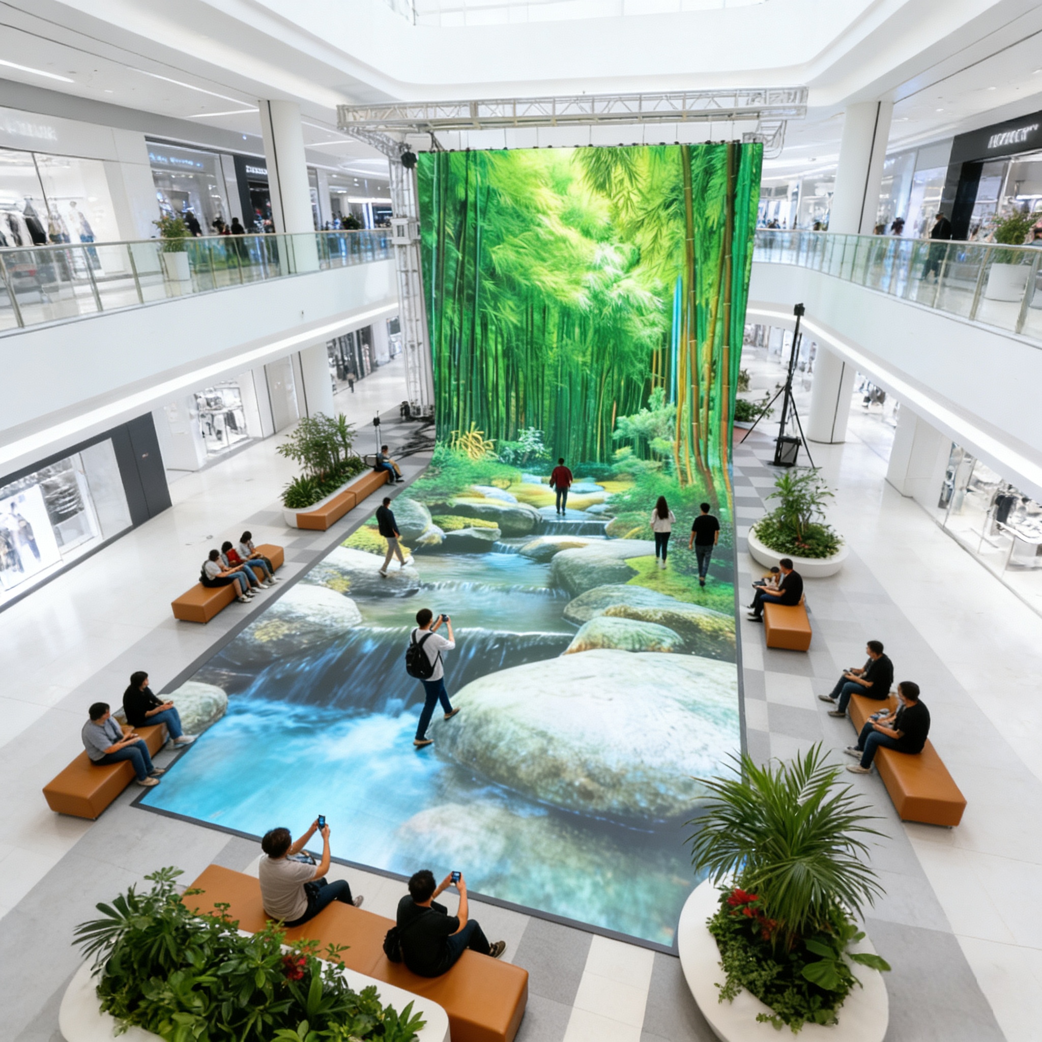 LED Floor And Wall Screen