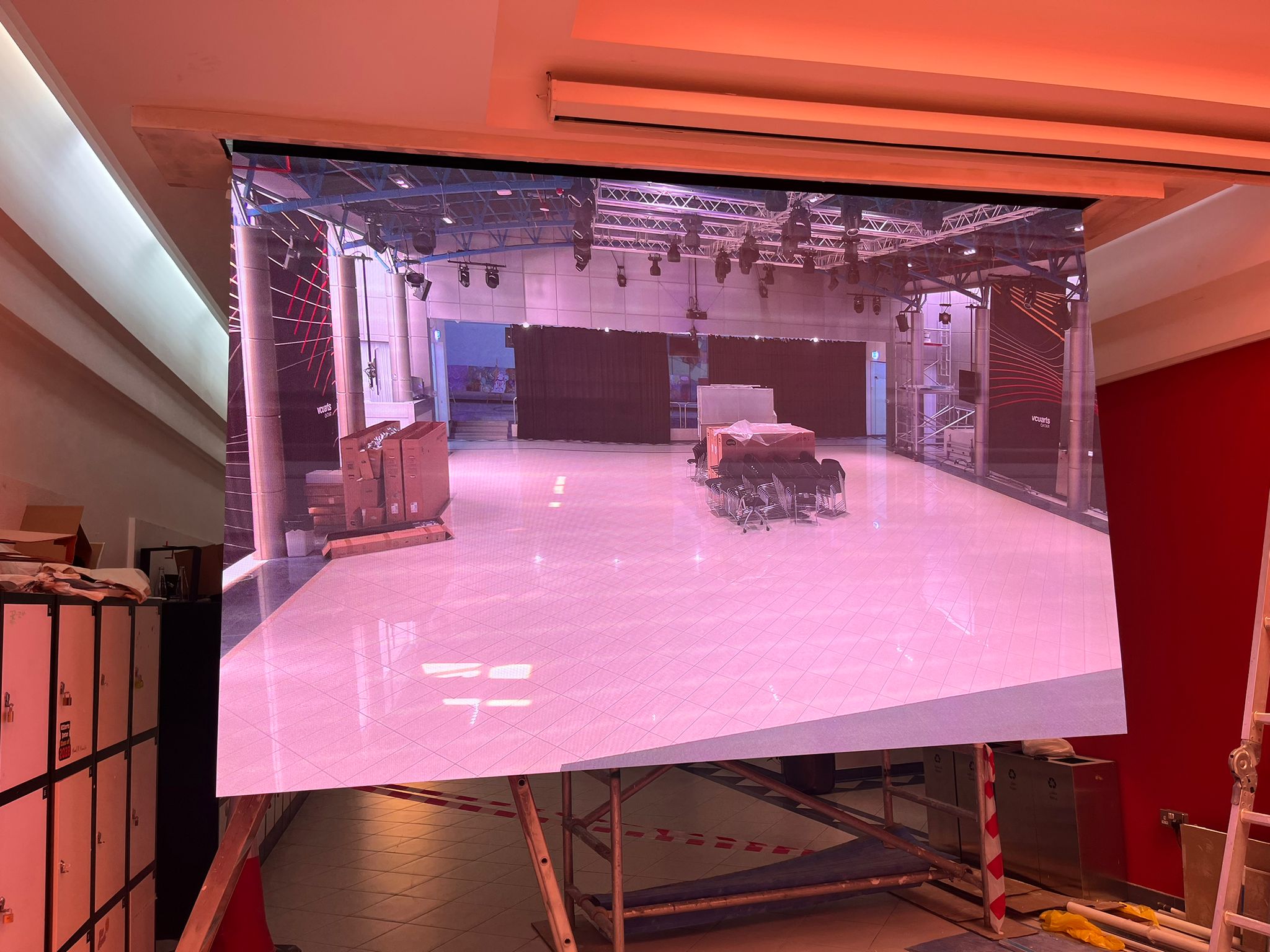 Qatar -  P1.25 Rolling Gate LED Display