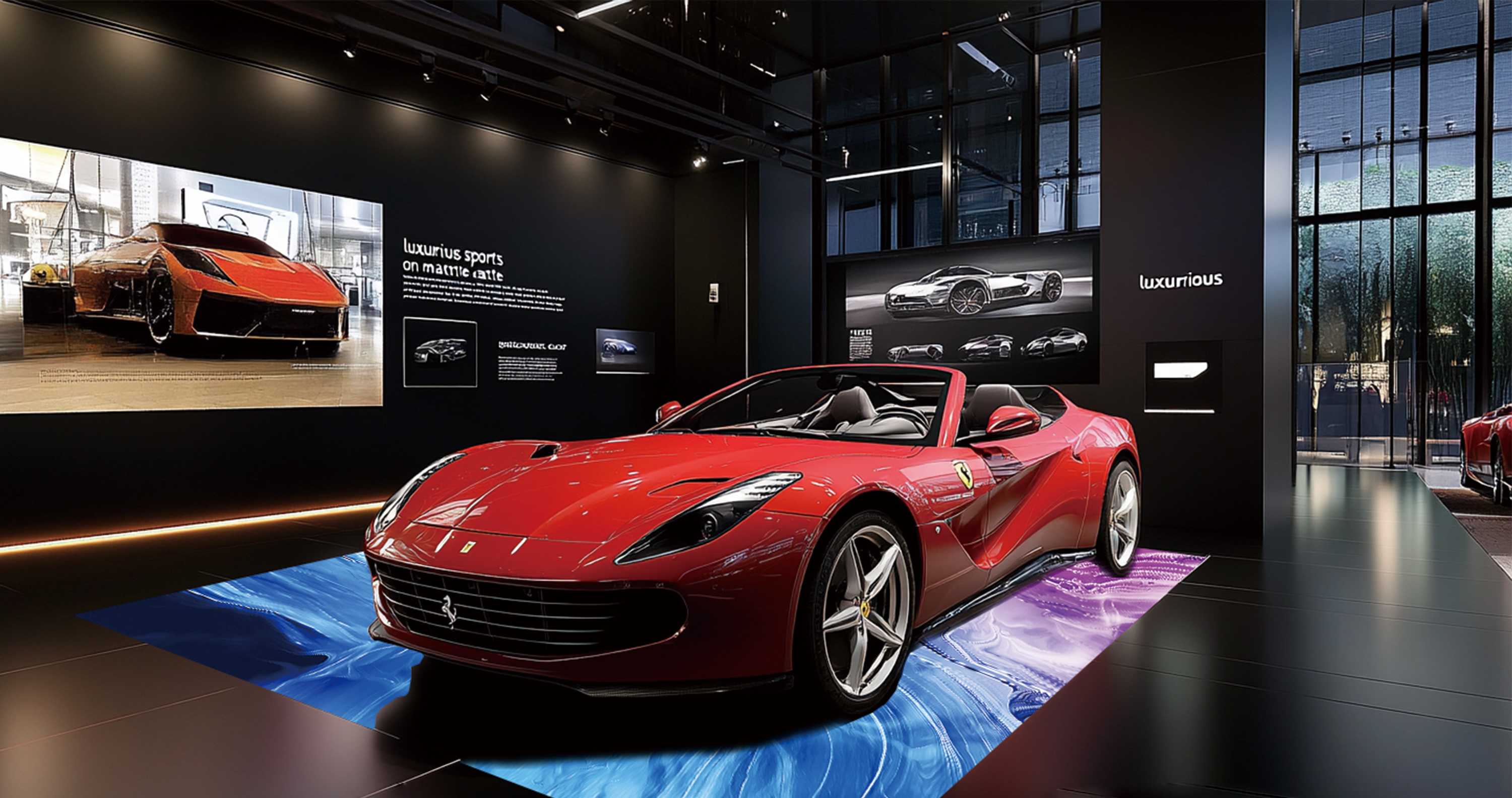 LED Rolling Floor Display