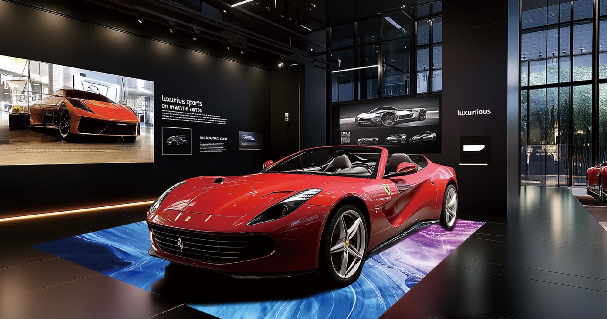 LED Rolling Floor Display